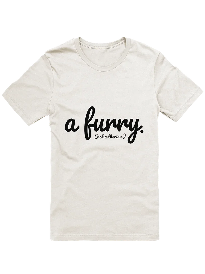Clearly a furry t-shirt (light edition) product image (1)