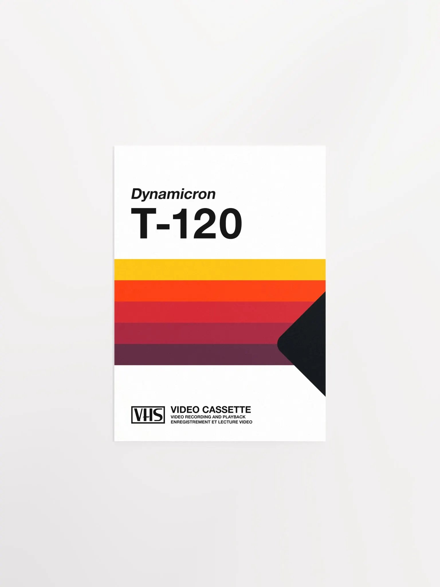 Retrowave poster: VHS cassette case T-120 [retrowave/vaporwave] — retrowave poster, aesthetic print, retrowave art, 80s wall decor product image (7)