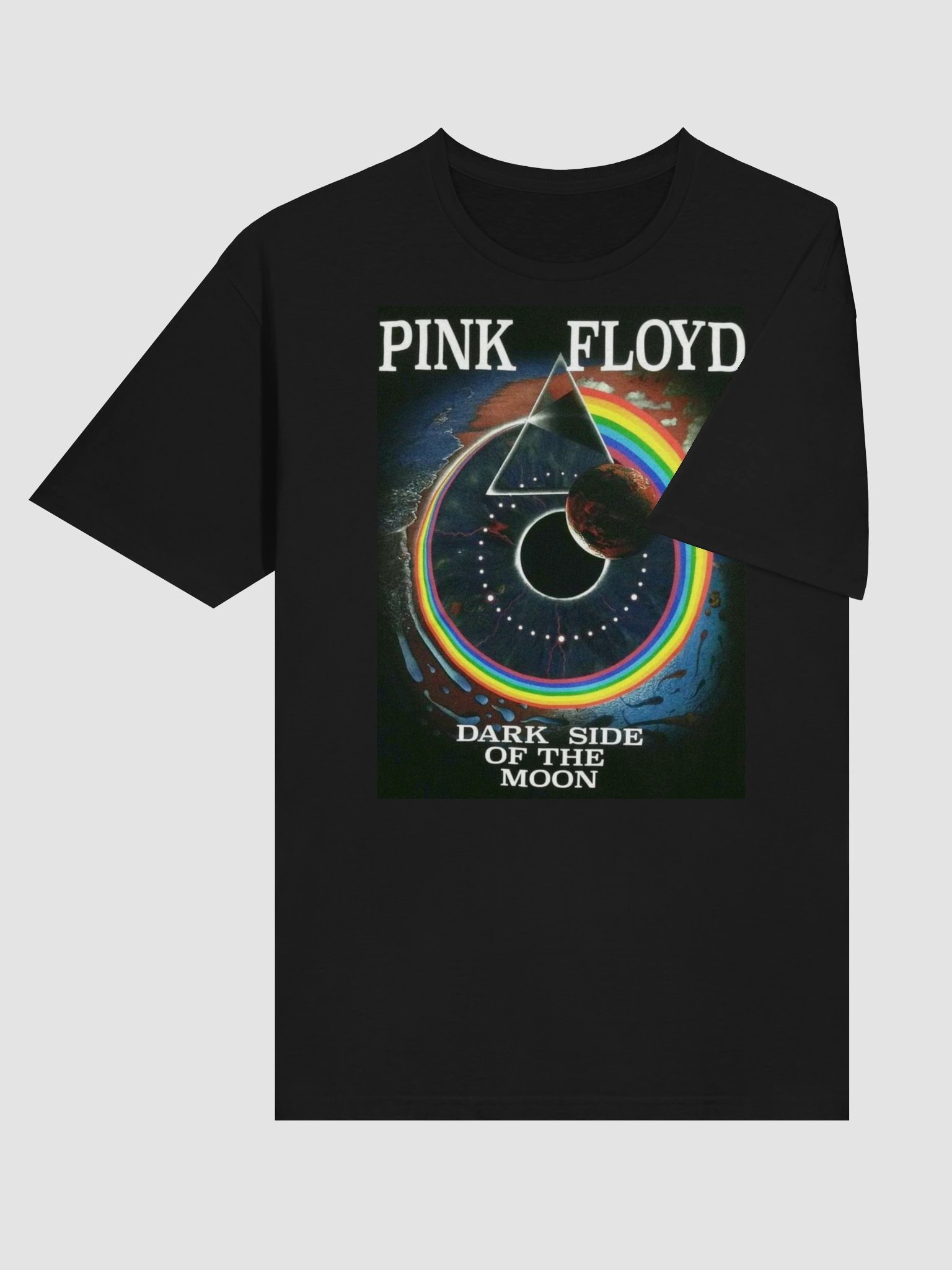 Pink Floyd Dark Side of the Moon Prism T-Shirt | Psychedelic Classic Rock Album Art Graphic Tee product image (4)