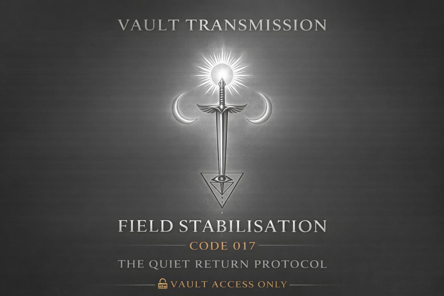 VAULT DROP: FIELD STABILISATION CODE 017 The Quiet Return Protocol product image (1)