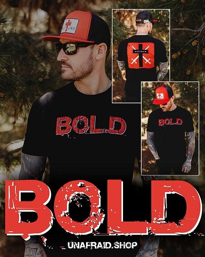 ”…the godly are as BOLD as lions.“
‭‭Proverbs‬ ‭28‬:‭1‬ ‭‬‬

🧢The ‘Victory Cross’ Collection
👕UNAFRAID Bold T-Shirt

🔗UNAFRAI...