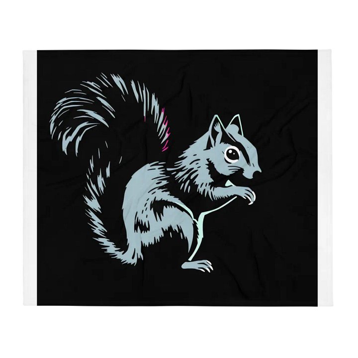 Squirrel Silhouette Throw Blanket product image (2)