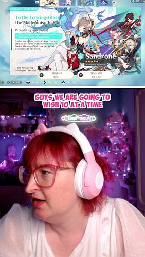 When the Gacha gods are on your side! 🍀⁠
⁠
Urgh Sandrone is SO cute, I love her! I hope yall have a good pull too !!⁠
⁠
#Gens...