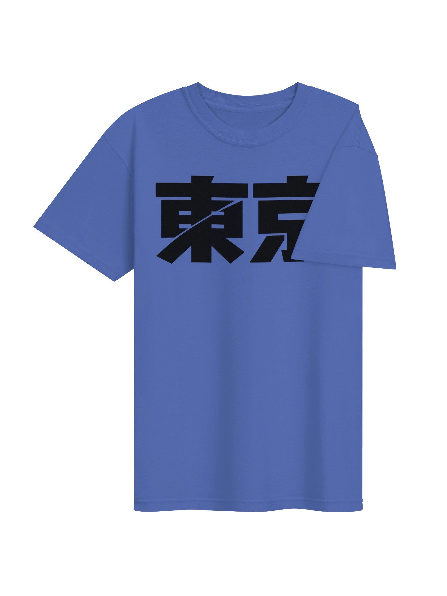 TOKYO Blue Accent Chinese Character Graphic Tee product image (4)