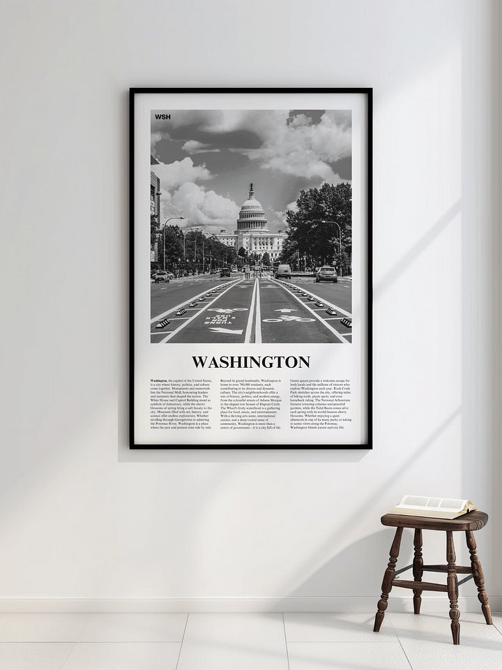 Washington 01 Newspaper Poster | Framed product image (7)