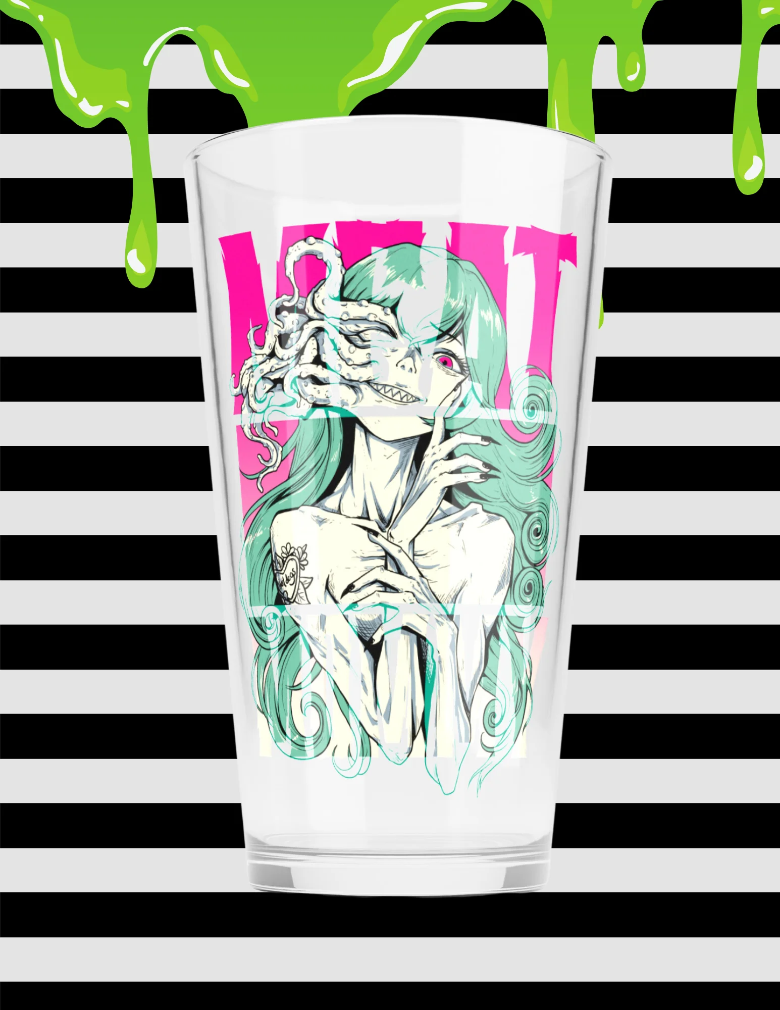Body Horror Meat Mommy Pint Glass product image (1)