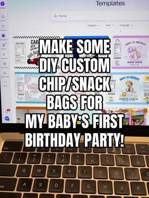 I cannot believe my baby is about to be 1! Here’s one of the DIY projects I decided to take on for her party. I used @Canva to design it (they already had lots of template), then I bought a chip kit from Amazon that included everything I would need! The kit had the paper, creasing tool, zig zag scissors, everything! It didn’t come out perfect, but it still did the job! 