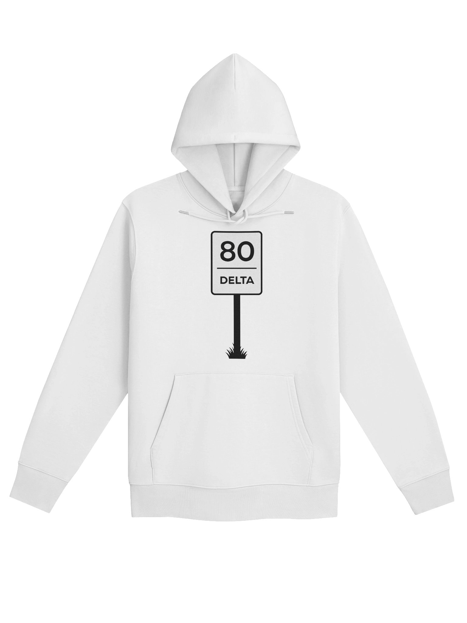 80 Delta (sign) - Hoodie - BIG AND TALL SIZE product image (2)