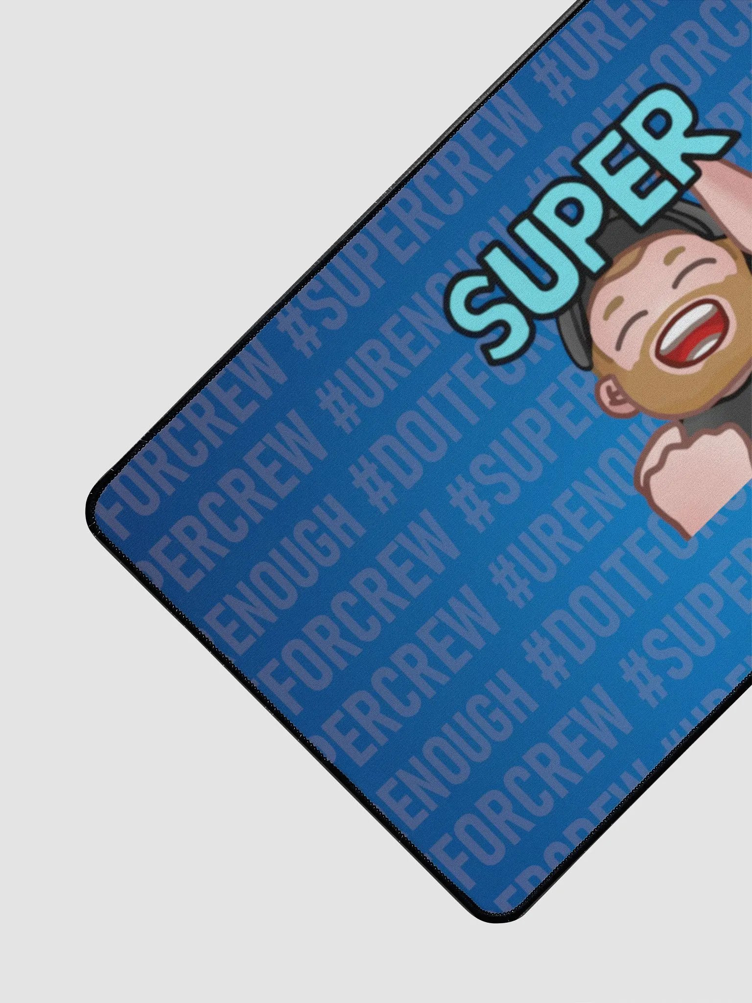 Super # - Blue Desk Mat 15.5