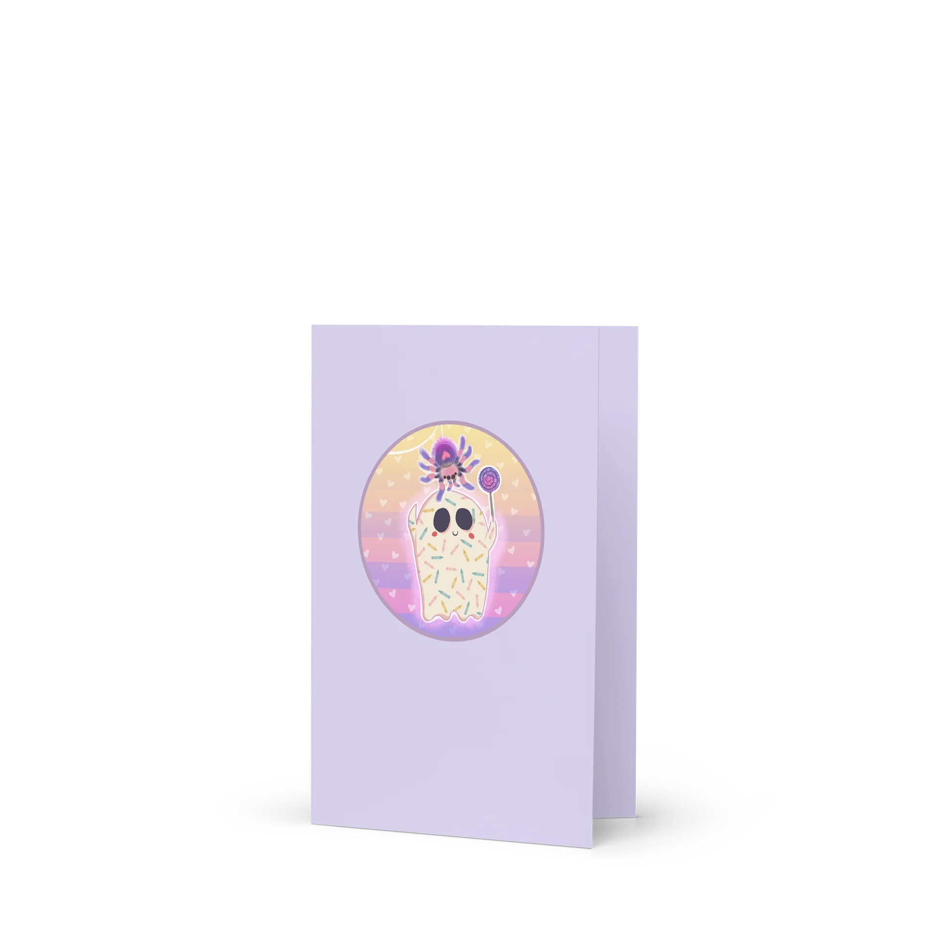 Pastel Little Ghost & the Pet Spider #2 - Greeting Card product image (4)