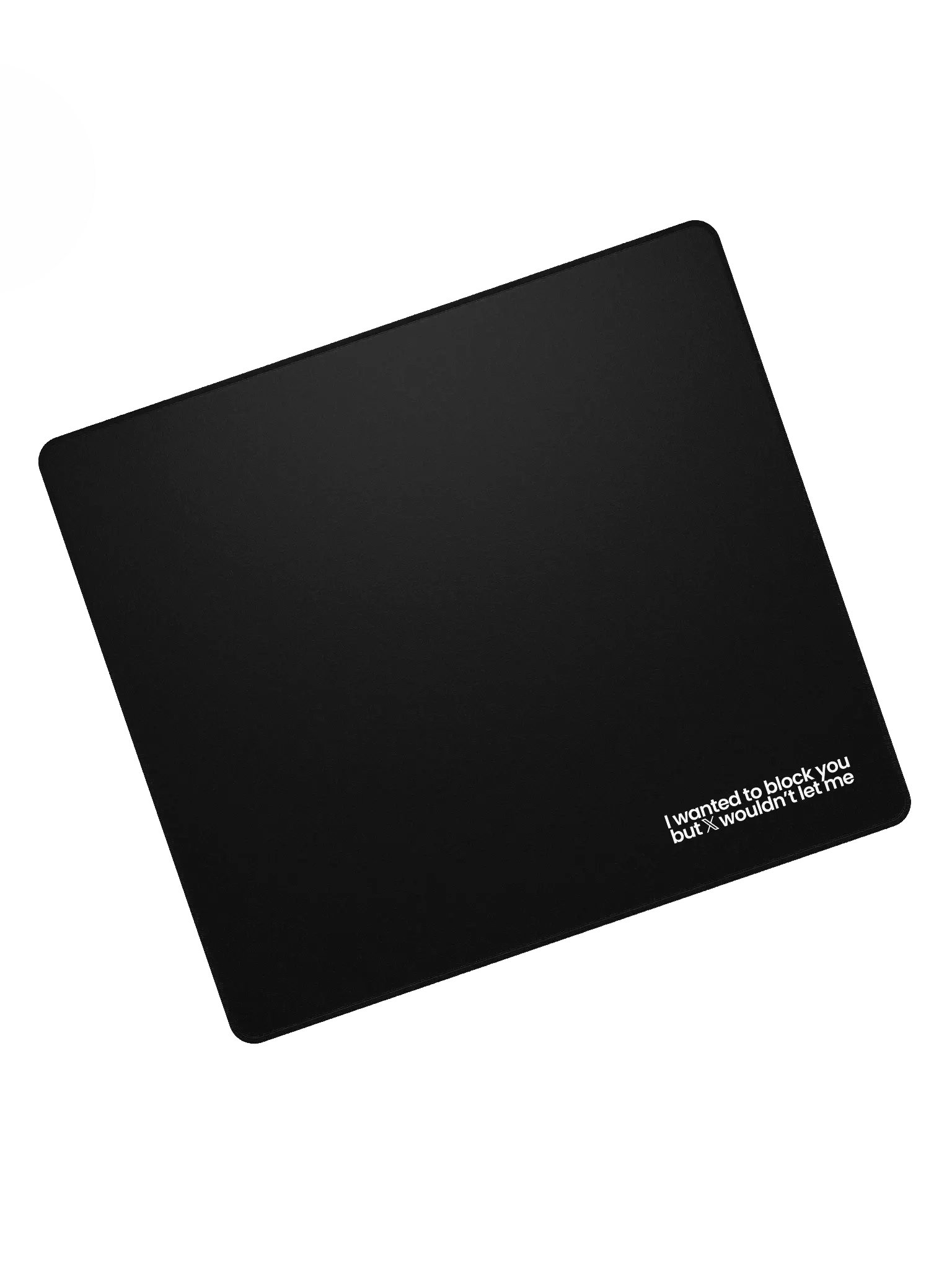 Blocked On X Mouse Pad - Black product image (7)