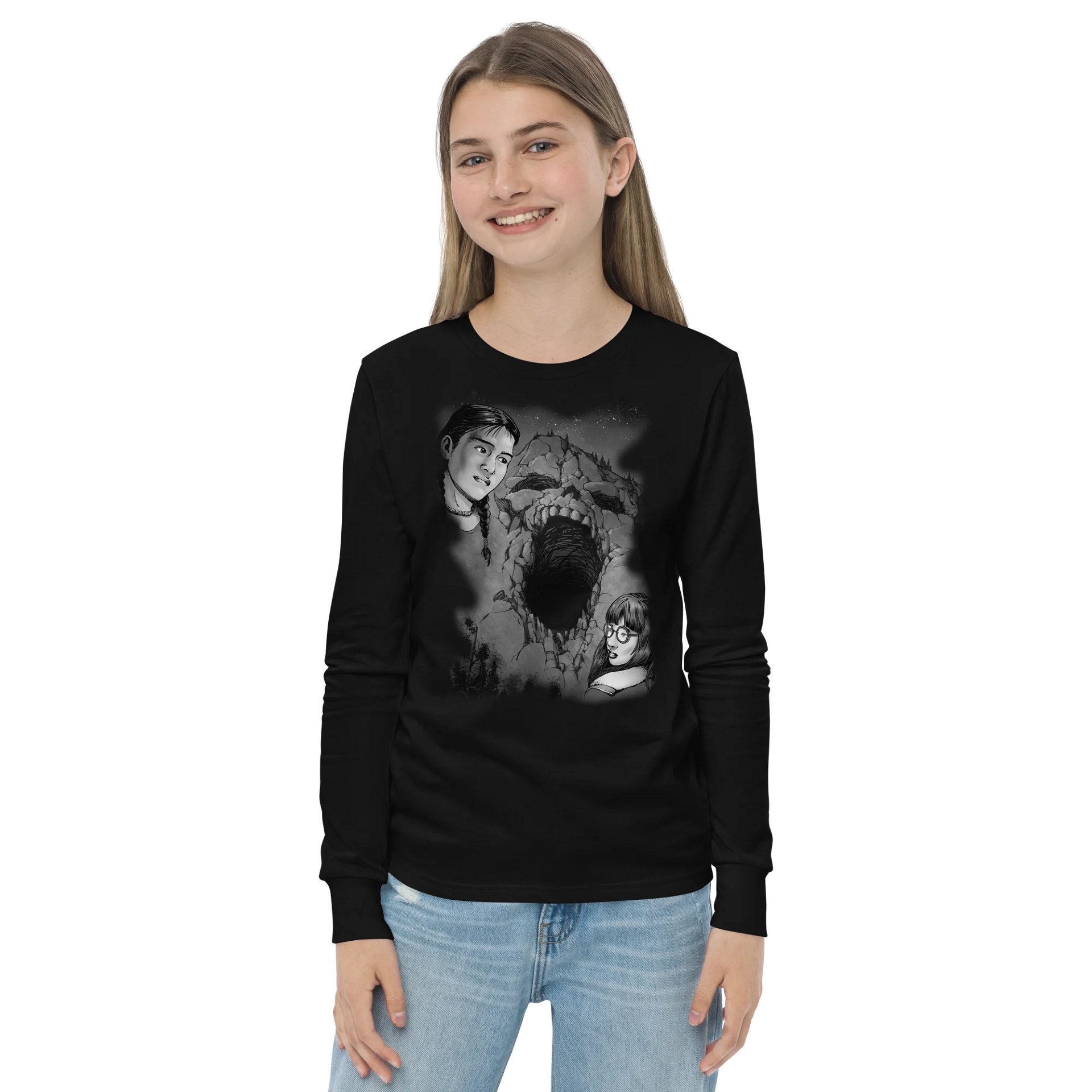 Cave in the Rock - Wendy & Eddie Little - BearBella+Canvas Youth Long Sleeve T-Shirt product image (2)