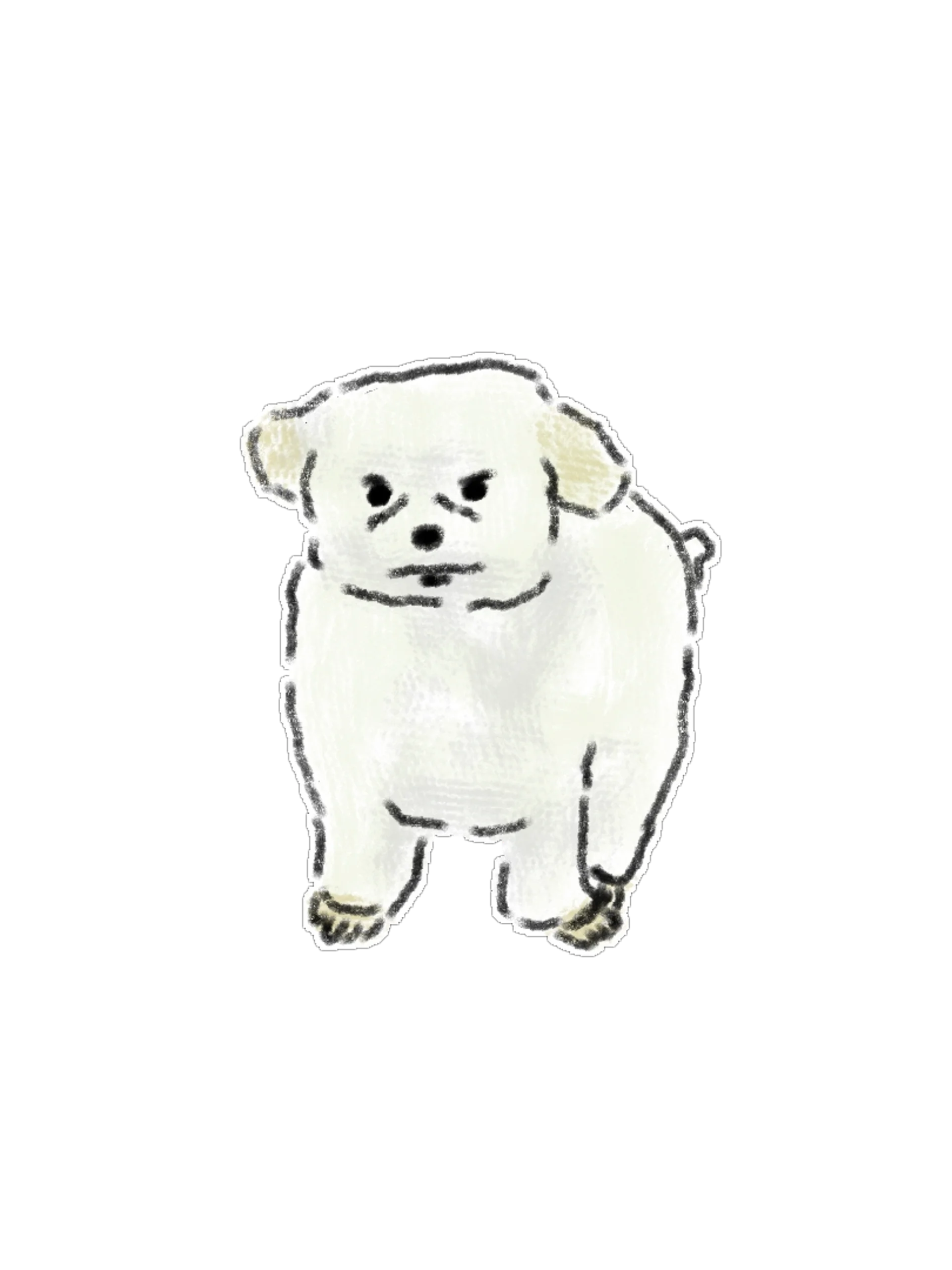 Aesthetic Hand-Drawn Watercolor Dog Sticker & Clipart Pack product image (4)