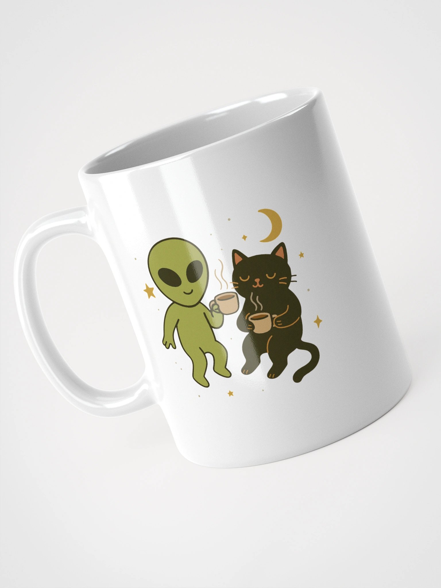 Cosmic Duo White Glossy Mug product image (7)