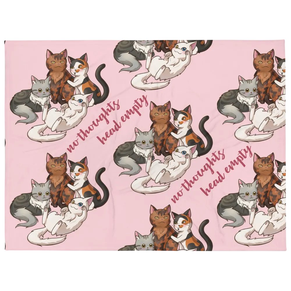 No Thoughts Head Empty Blanket product image (1)