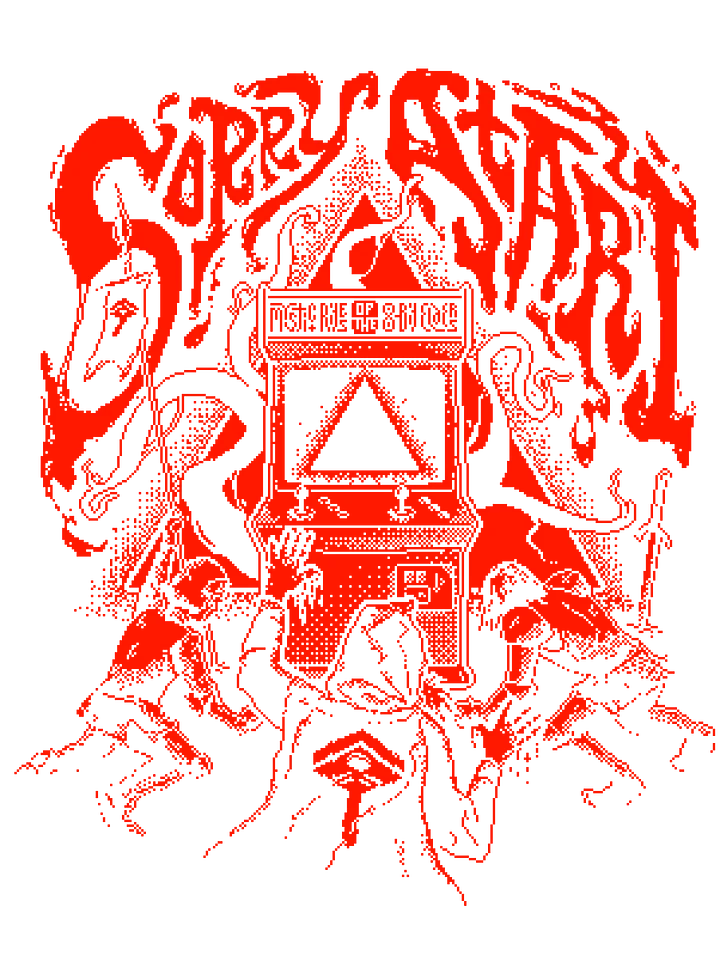 slightly less METAL ARCADE TEE product image (2)