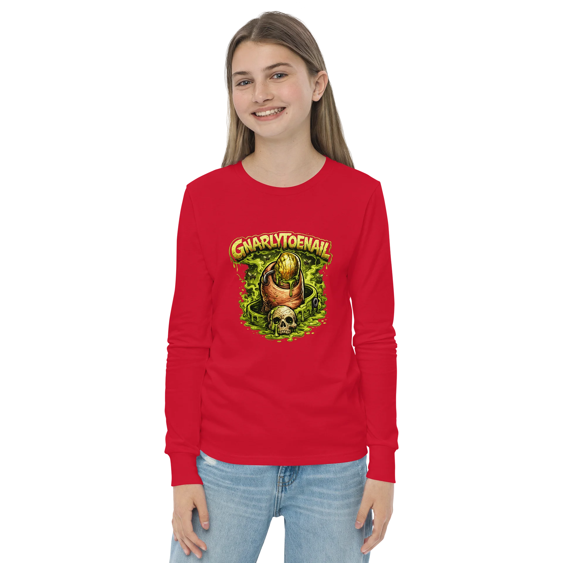 GnarlyToenail Decay Girl's Youth Long Sleeve Tee product image (2)
