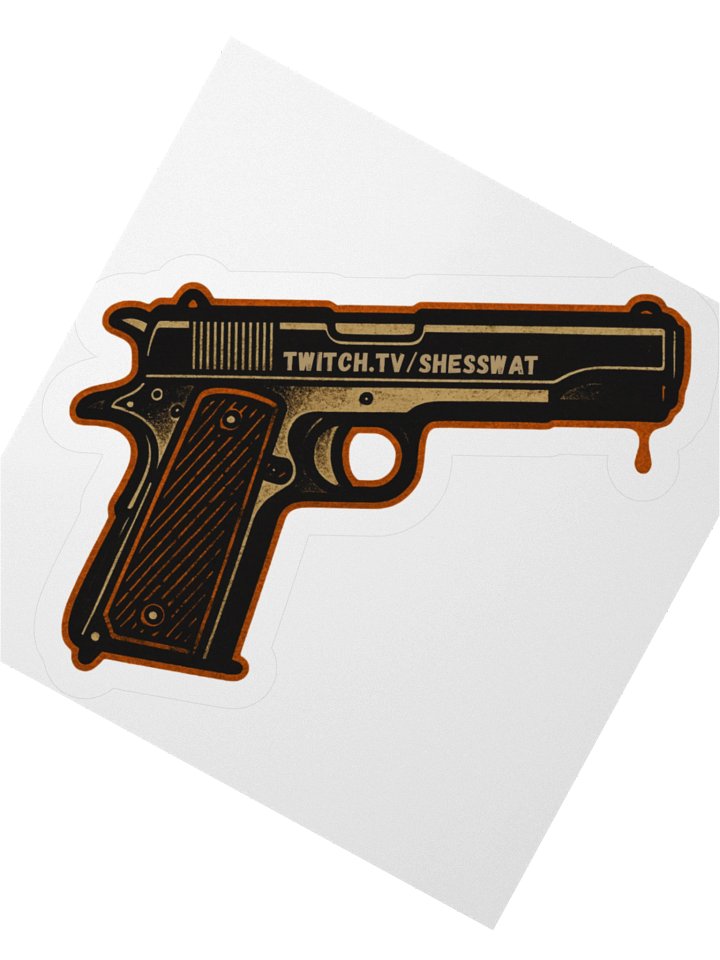 She's SWAT 1911 Pistol Sticker product image (6)