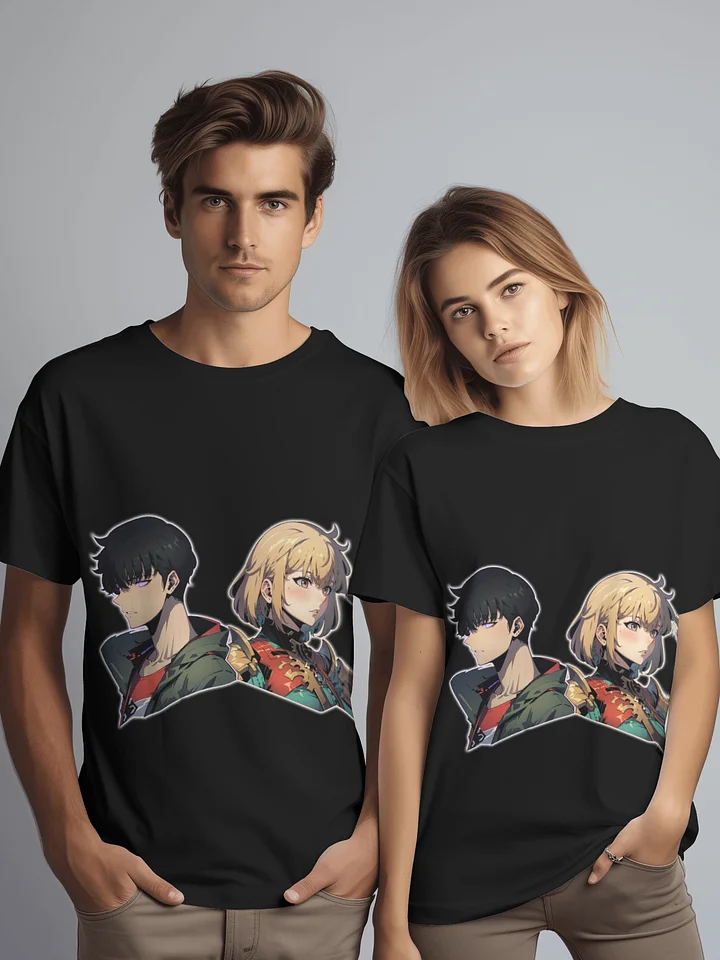 Shadow Monarch & Radiant Blade Duo Anime Streetwear Tee product image (1)