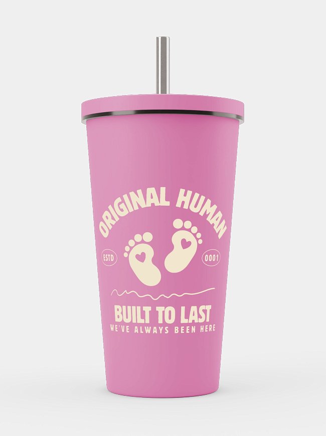 Insulated Tumbler with Straw