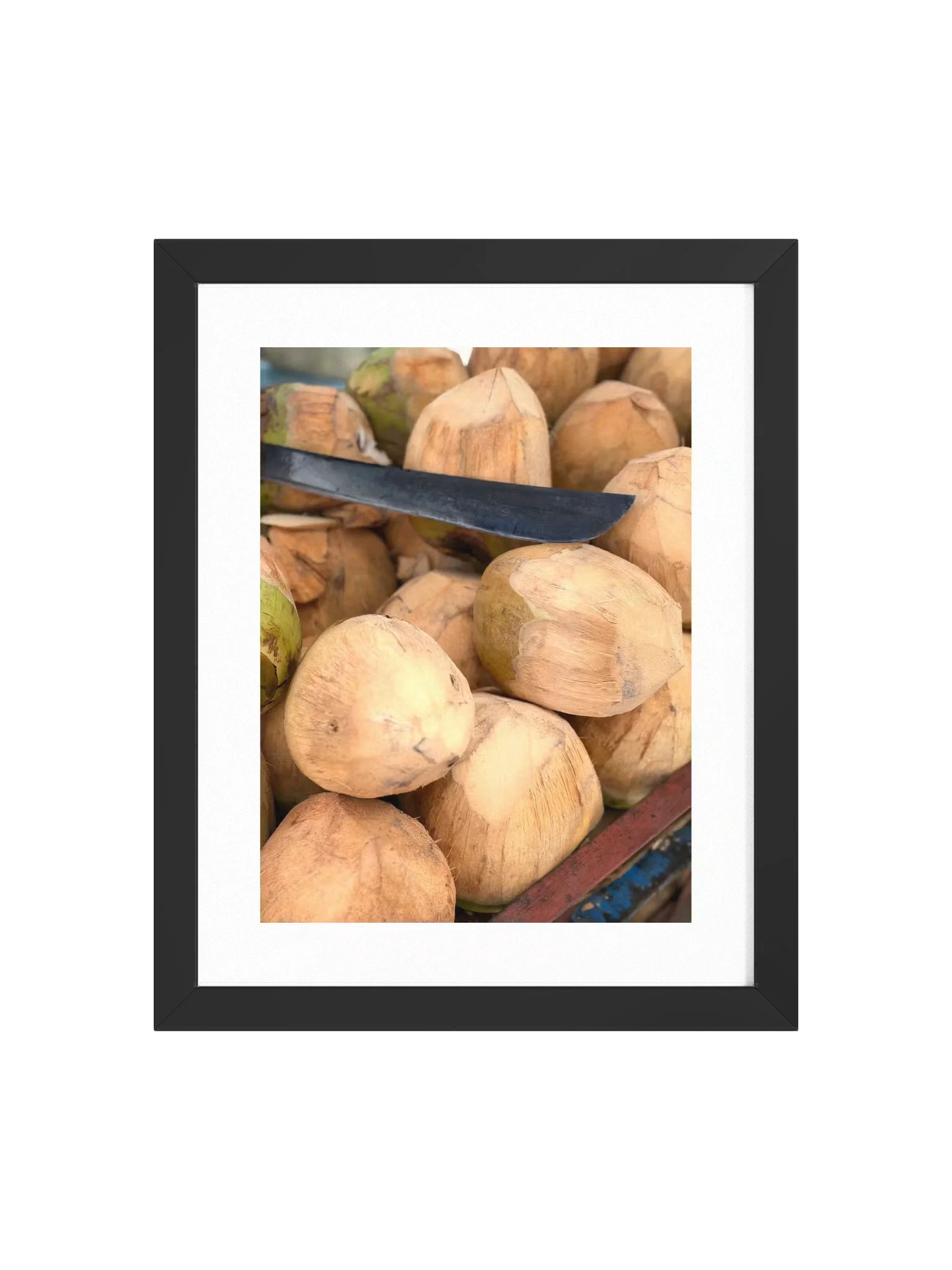 Coconut and Machete Framed Art Print product image (3)