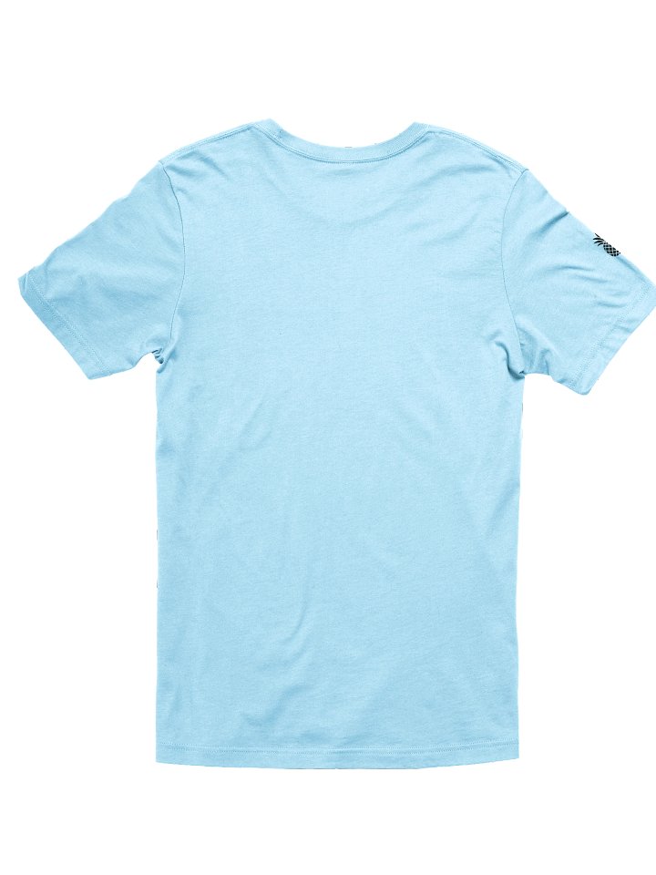 Concert Tee Fit Lucky Pineapple® Minimalist Sleeve Solid Color Unisex T-Shirt (Cool Blue Colors) product image (2)