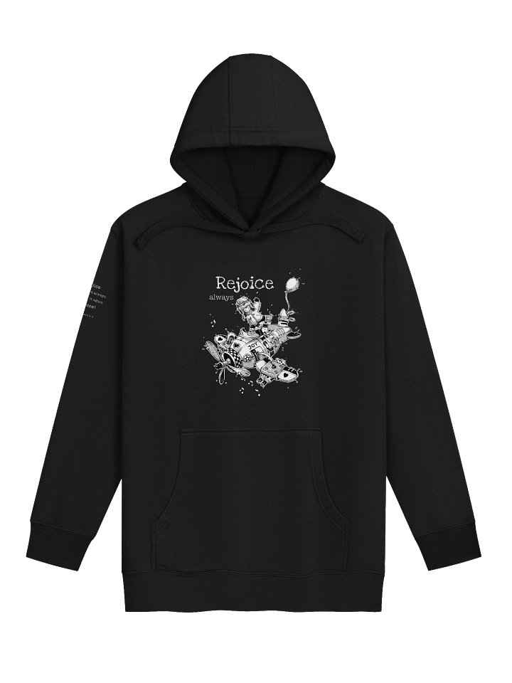 "Rejoice" unisex hoodie (black) product image (1)