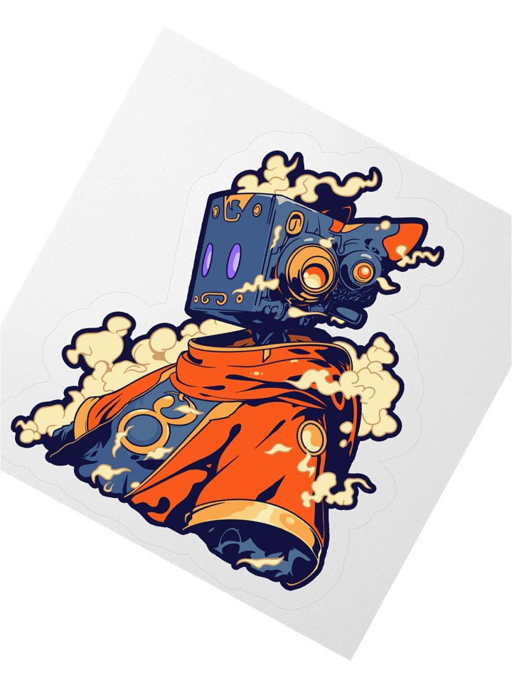 "The Blue Wizard" – Stickers – Multiple Sizes product image (3)