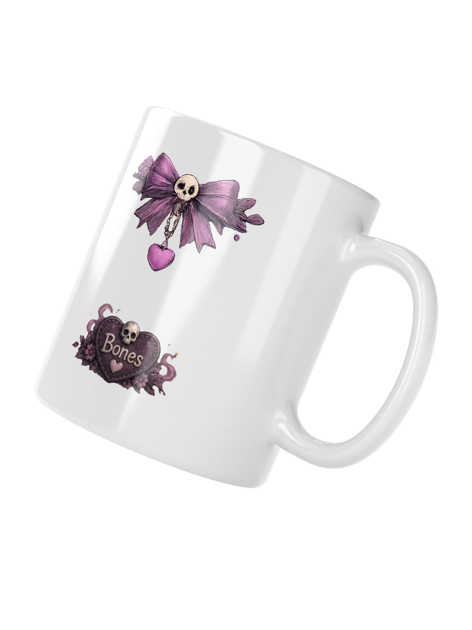 ''Bones the Cat'' White Glossy Mug product image (4)