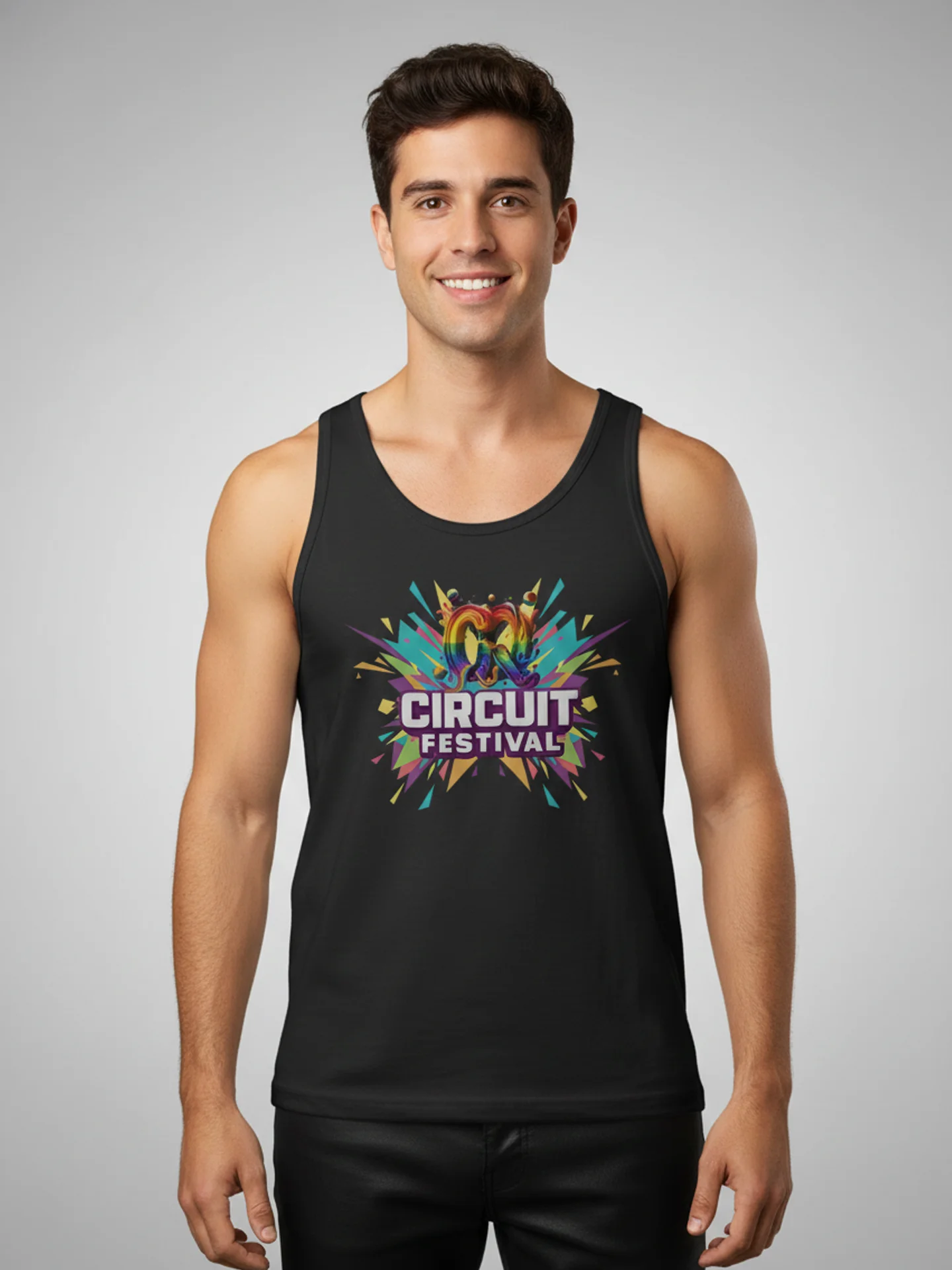 CQ CIRCUIT FESTIVAL – COLOR BURST PARTY TANK product image (1)