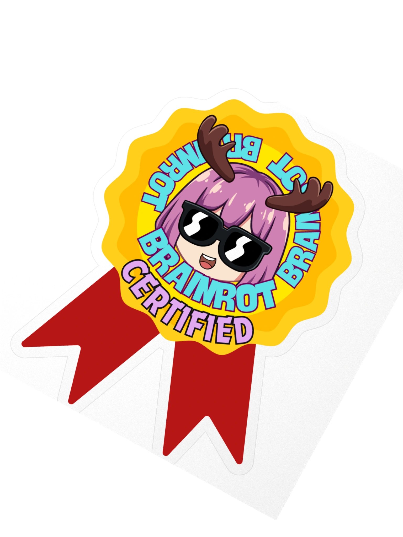Brainrot Certified Sticker (Single, Large) product image (3)