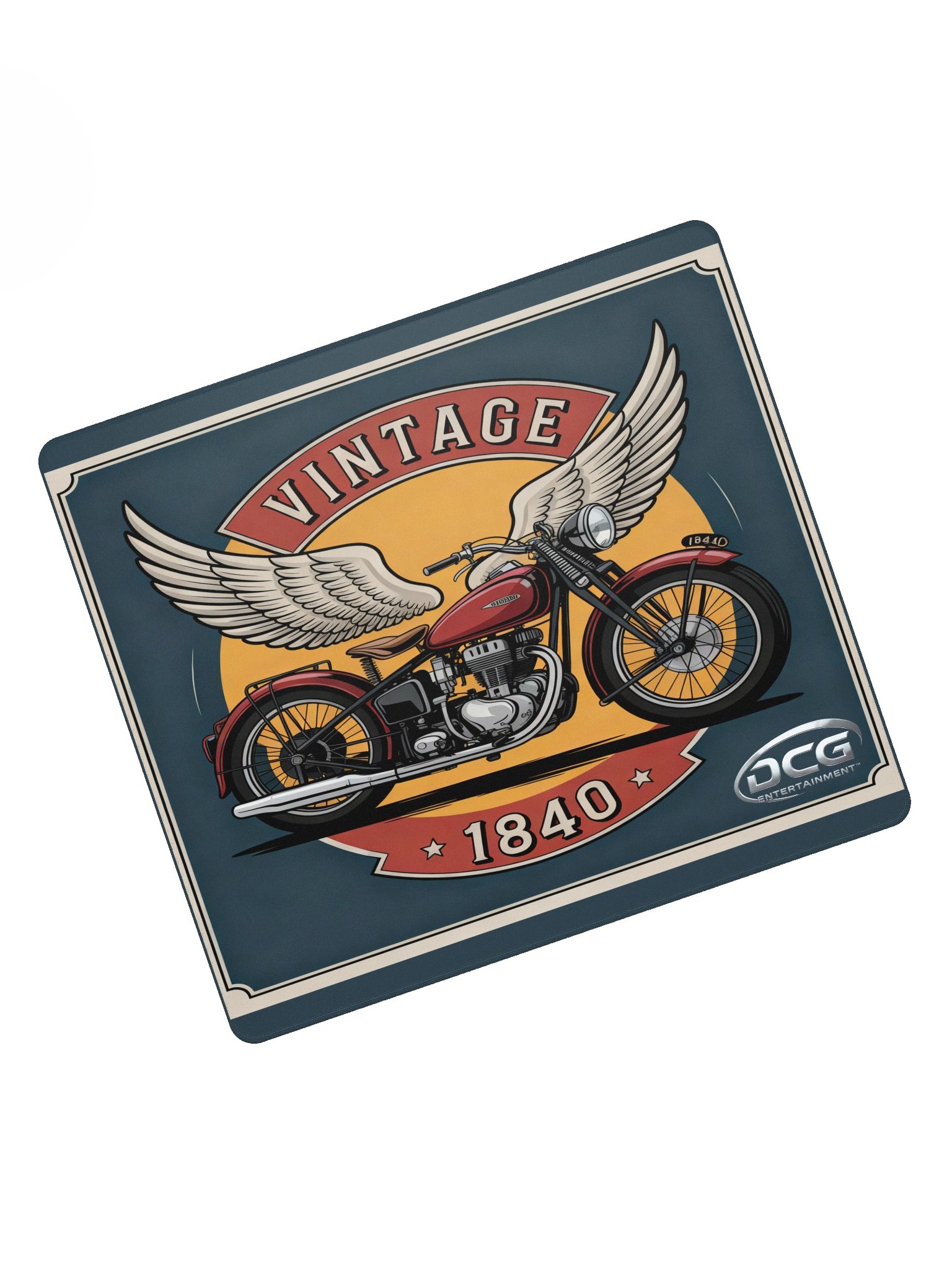 Vintage Motorcycle Wings Gaming Mouse Pad product image (5)