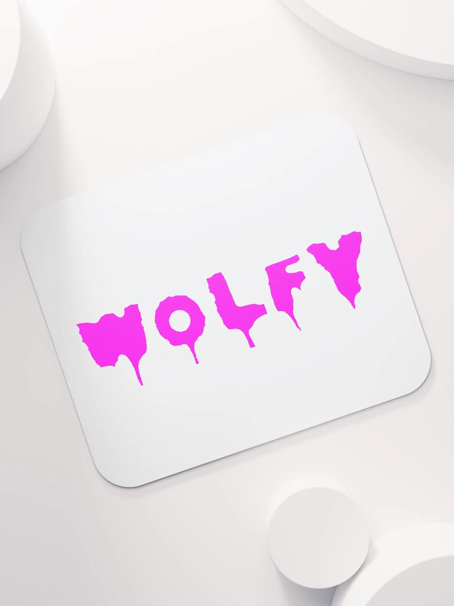 Drippy Pink Wolfy Mouse Pad product image (7)