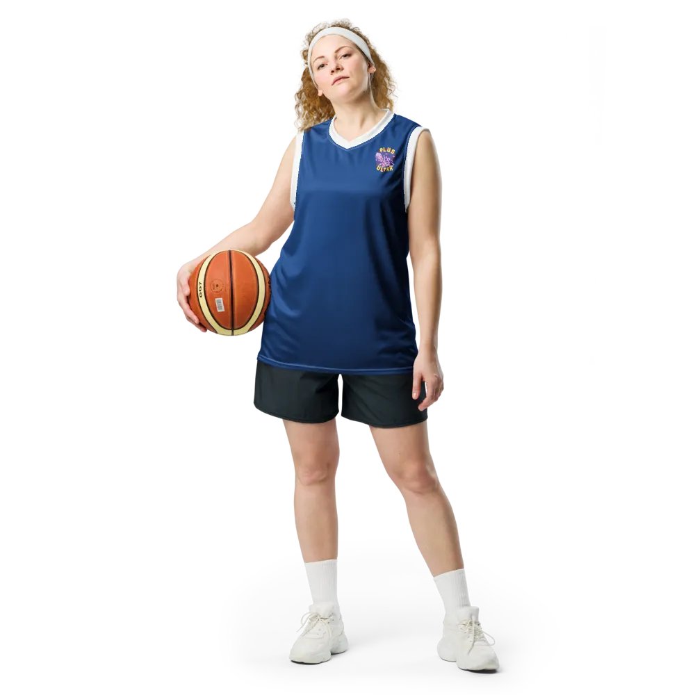 Blue Plus Ultra Basketball Jersey (Back) product image (7)