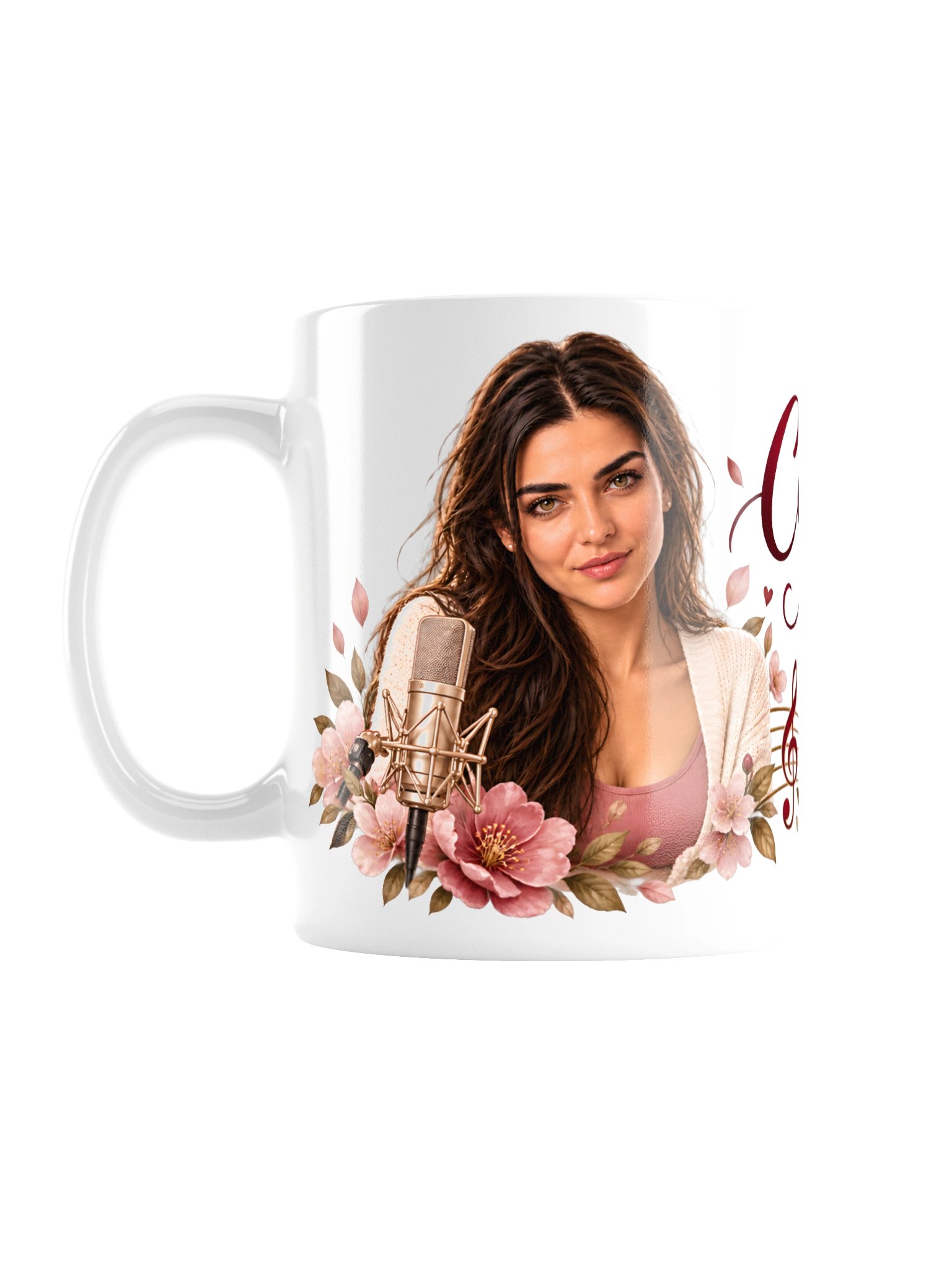 Cană „Cafea în cană, muzică în suflet” – Selyna Turcu product image (1)