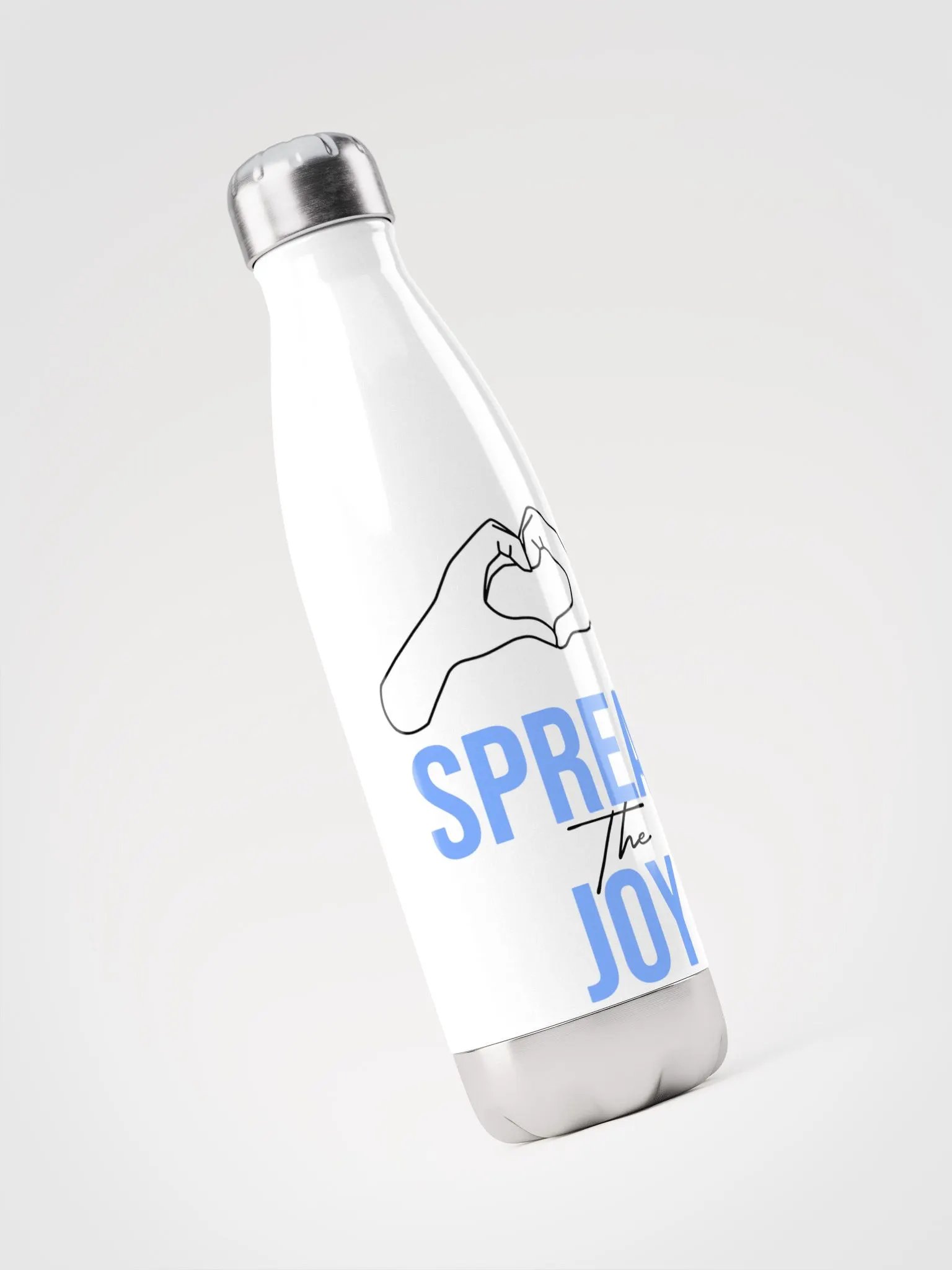 Spread the Joy Water Bottle White product image (3)