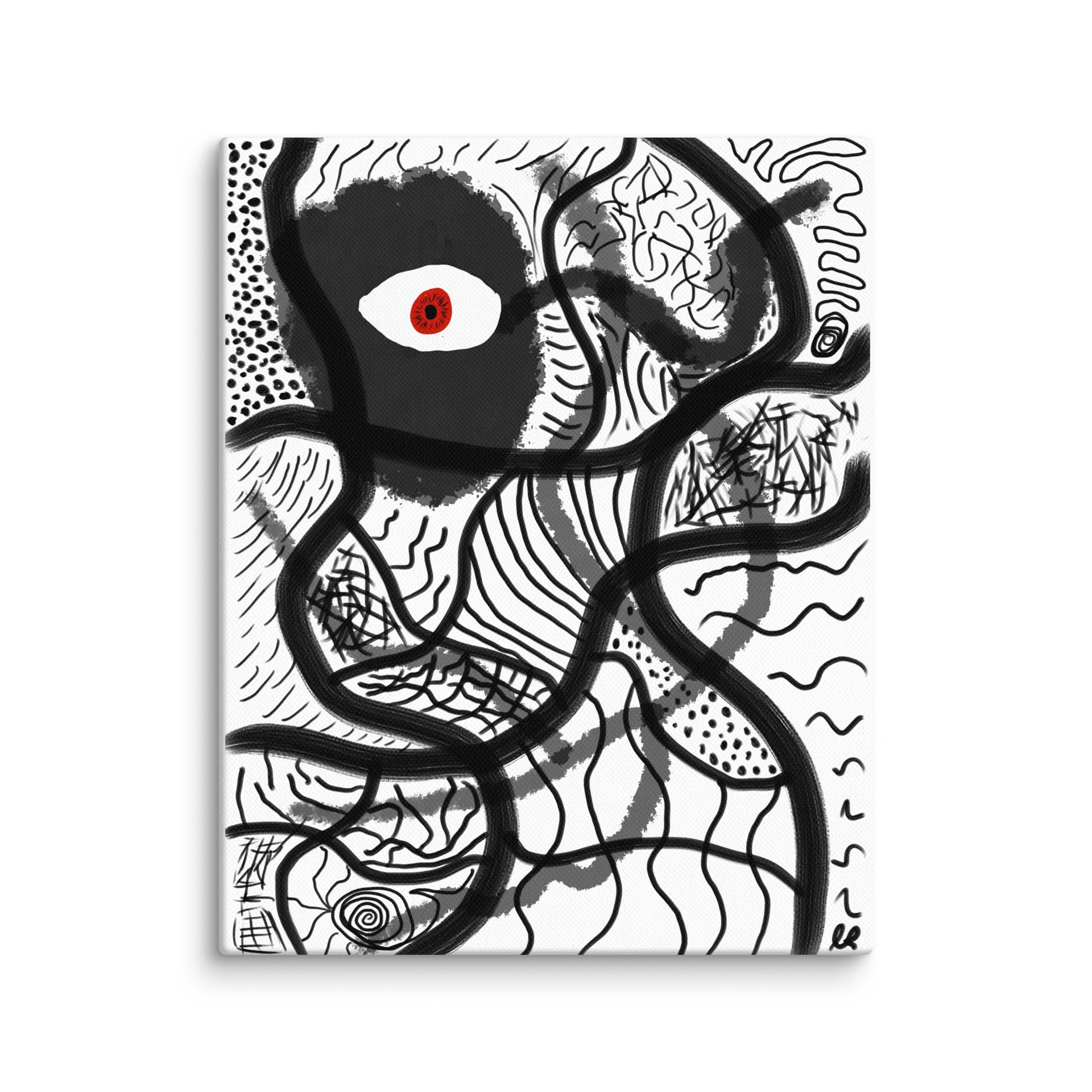 Monochrome Maze — Red Dot Canvas product image (3)