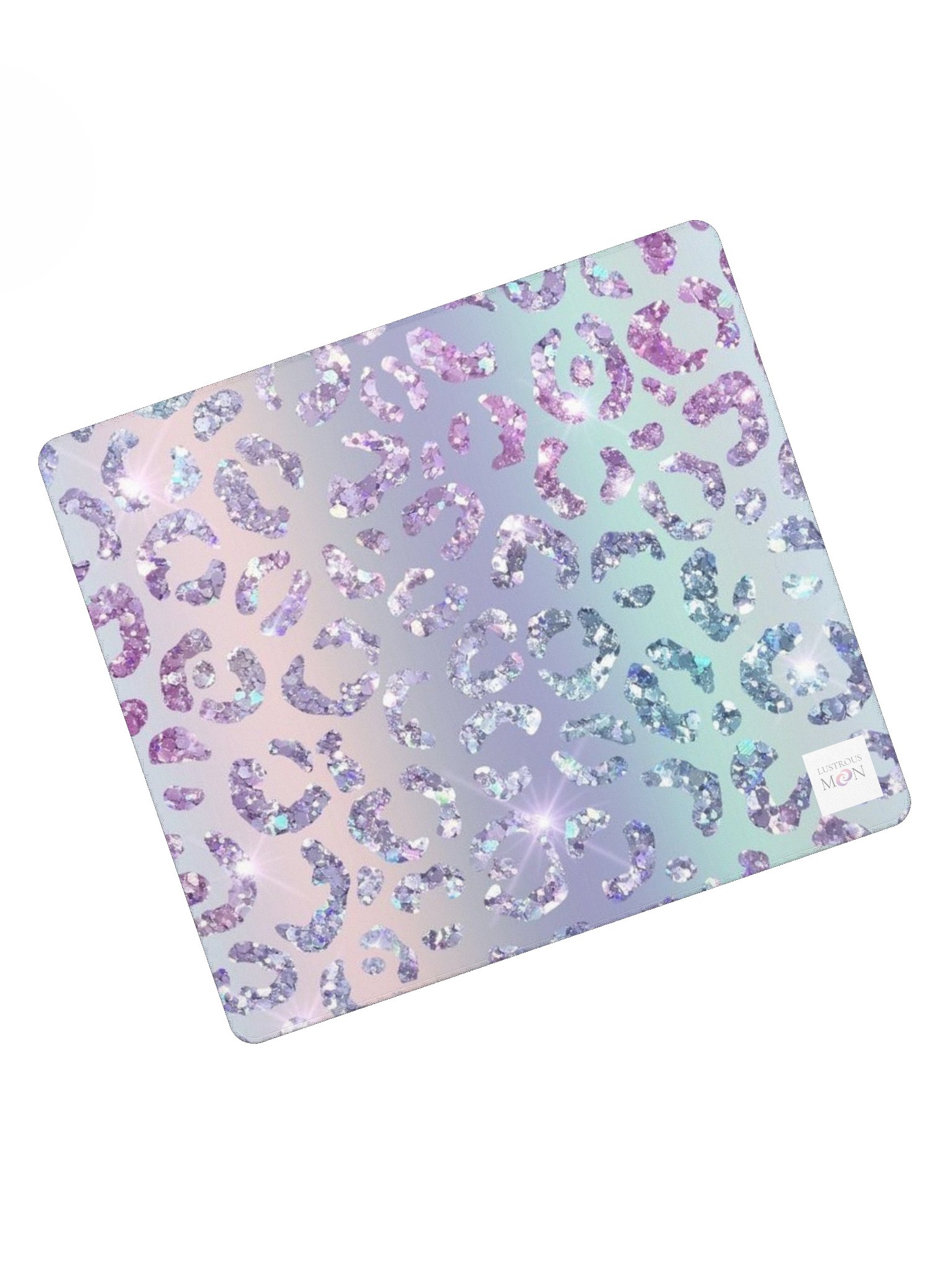 IRIDESCENT GLITTER LEOPARD PATTERN Gaming Mouse Pad product image (5)