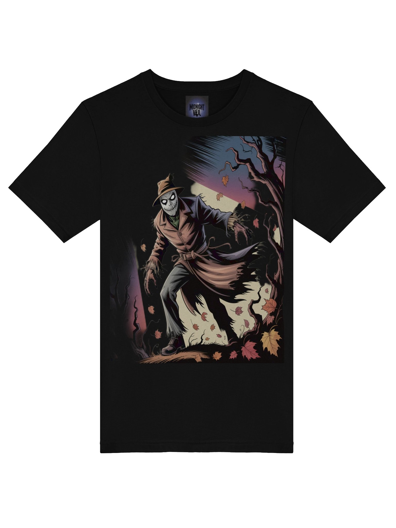 Foliage Fiend: Scarecrow's Whispering Woods T-Shirt product image (7)