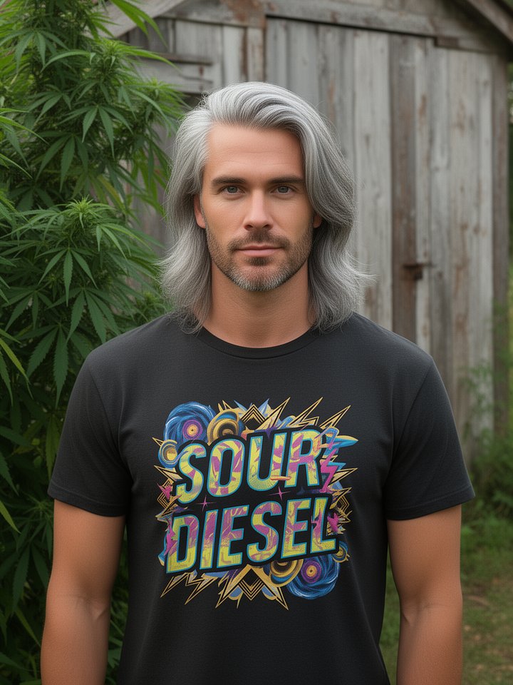 Sour Diesel Cannabis Strain Graphic - Unisex T-shirt product image (5)