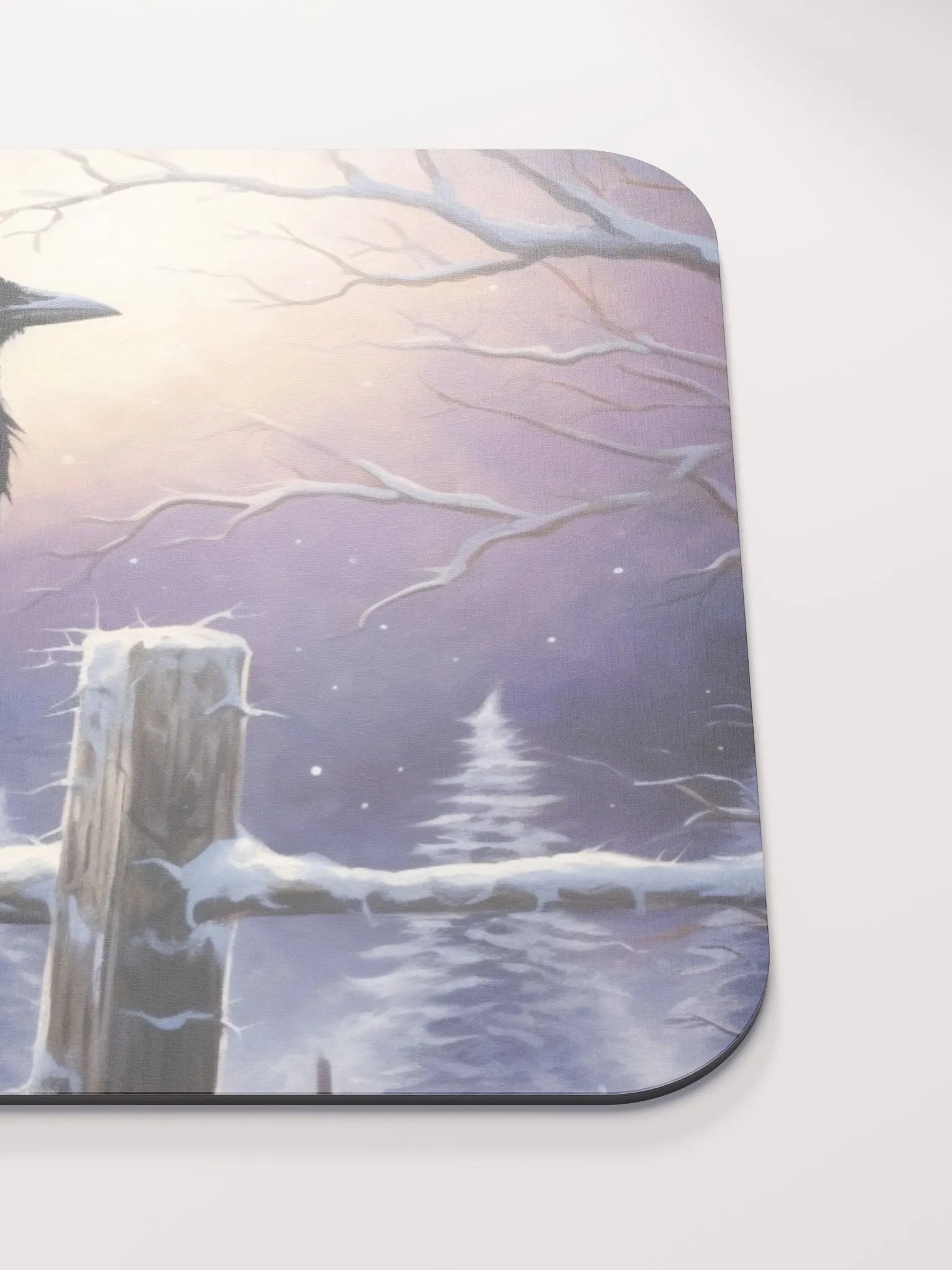 Comfy Desk Mat 🟣 Winter Bird Scene product image (5)