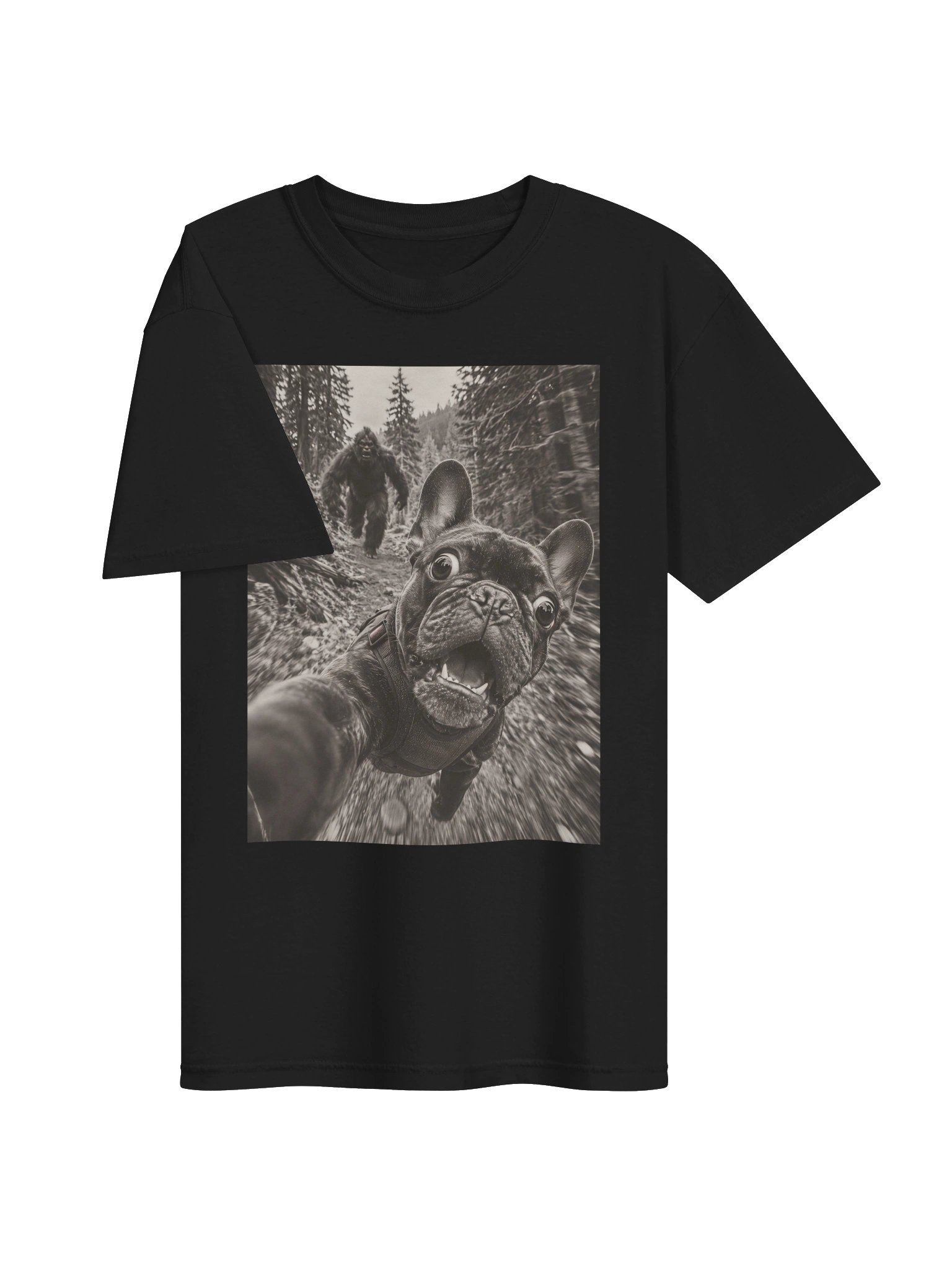 Funny French Bulldog T-Shirt, Frenchie Sweatshirt And Bigfoot Dogs Gifts product image (40)