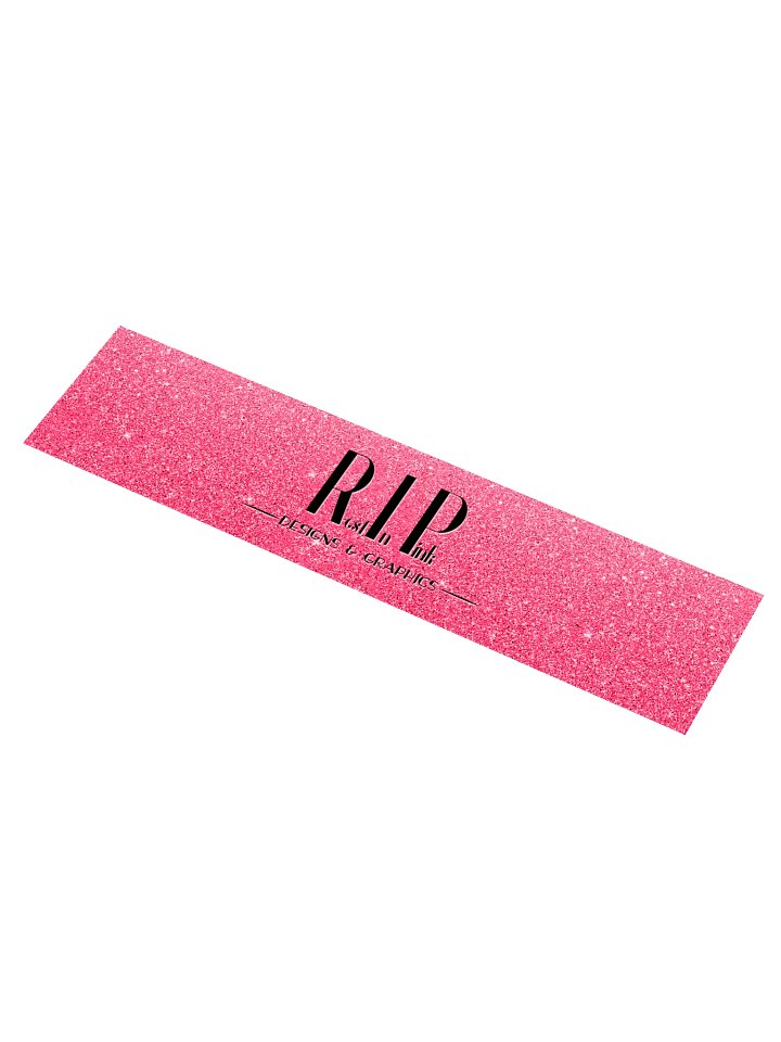 RIP Minimalist Dark Glitter Logo Bumper Sticker product image (1)