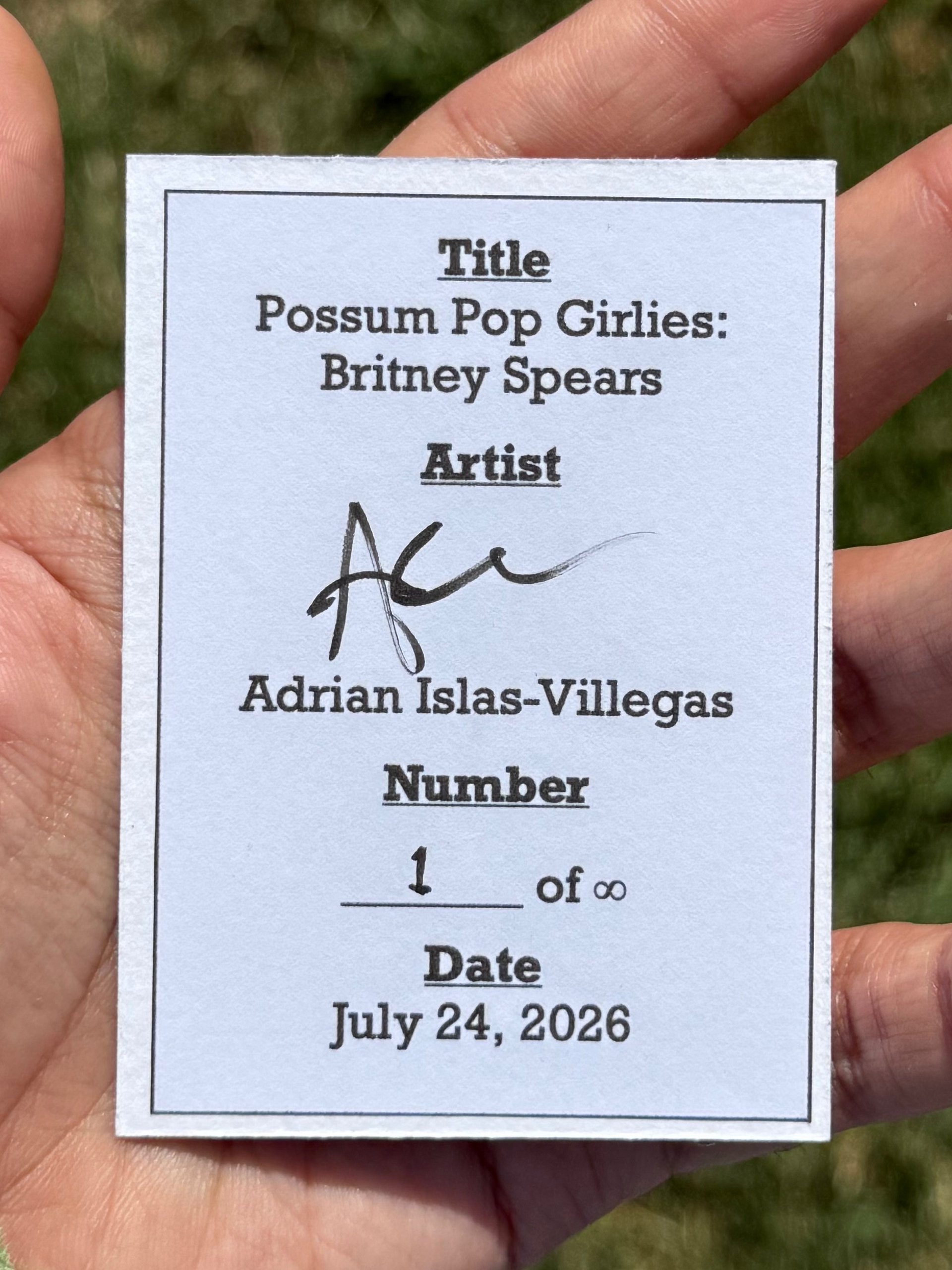 PPG: Britney Spears (ACEO PRINT) product image (2)