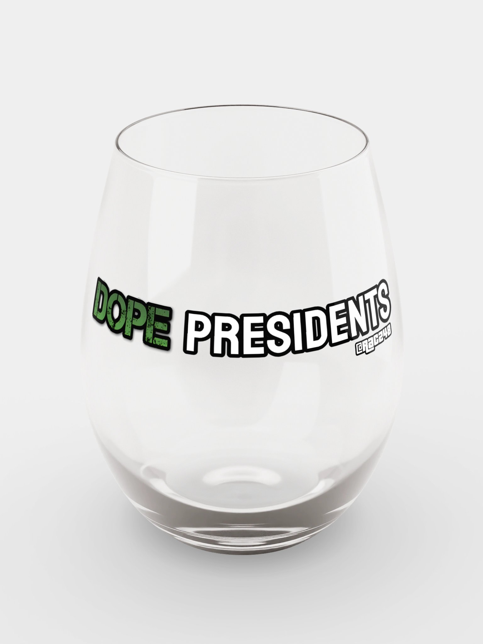 Dope Presidents Wine Glass product image (2)