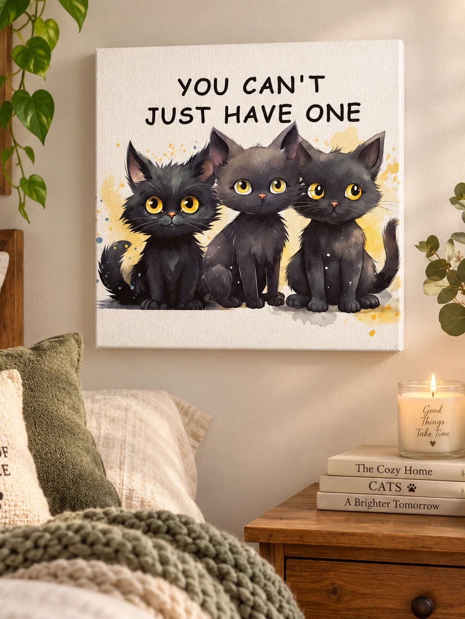 You Can’t Just Have One Cat Canvas product image (3)