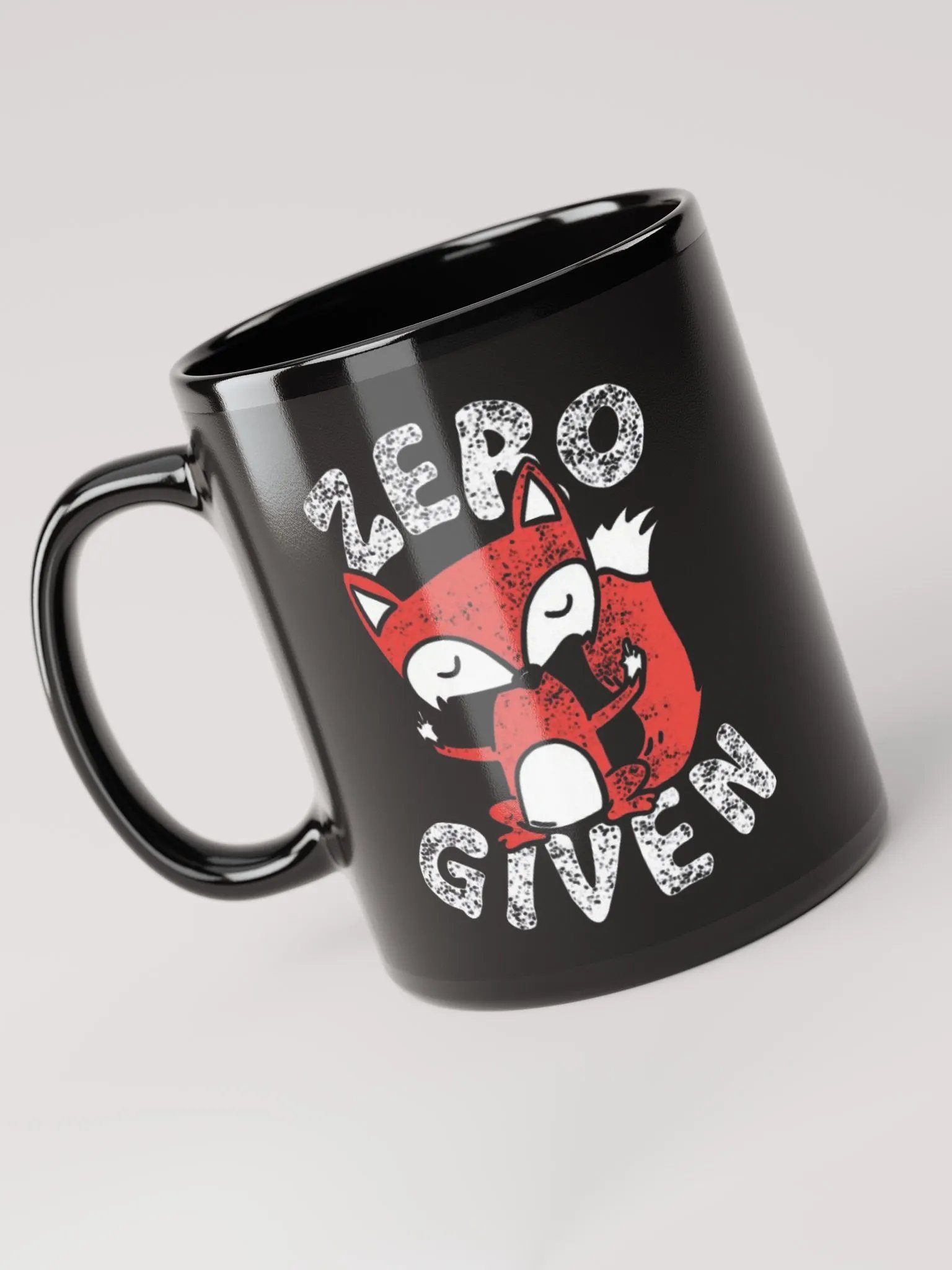 Zero Fox Given Black Glossy Mug (11oz or 15oz) product image (3)