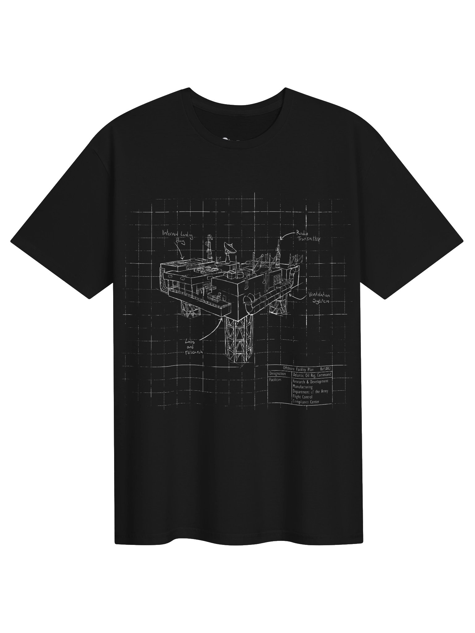 America Rising Blueprint Tee - The Oil Rig product image (6)