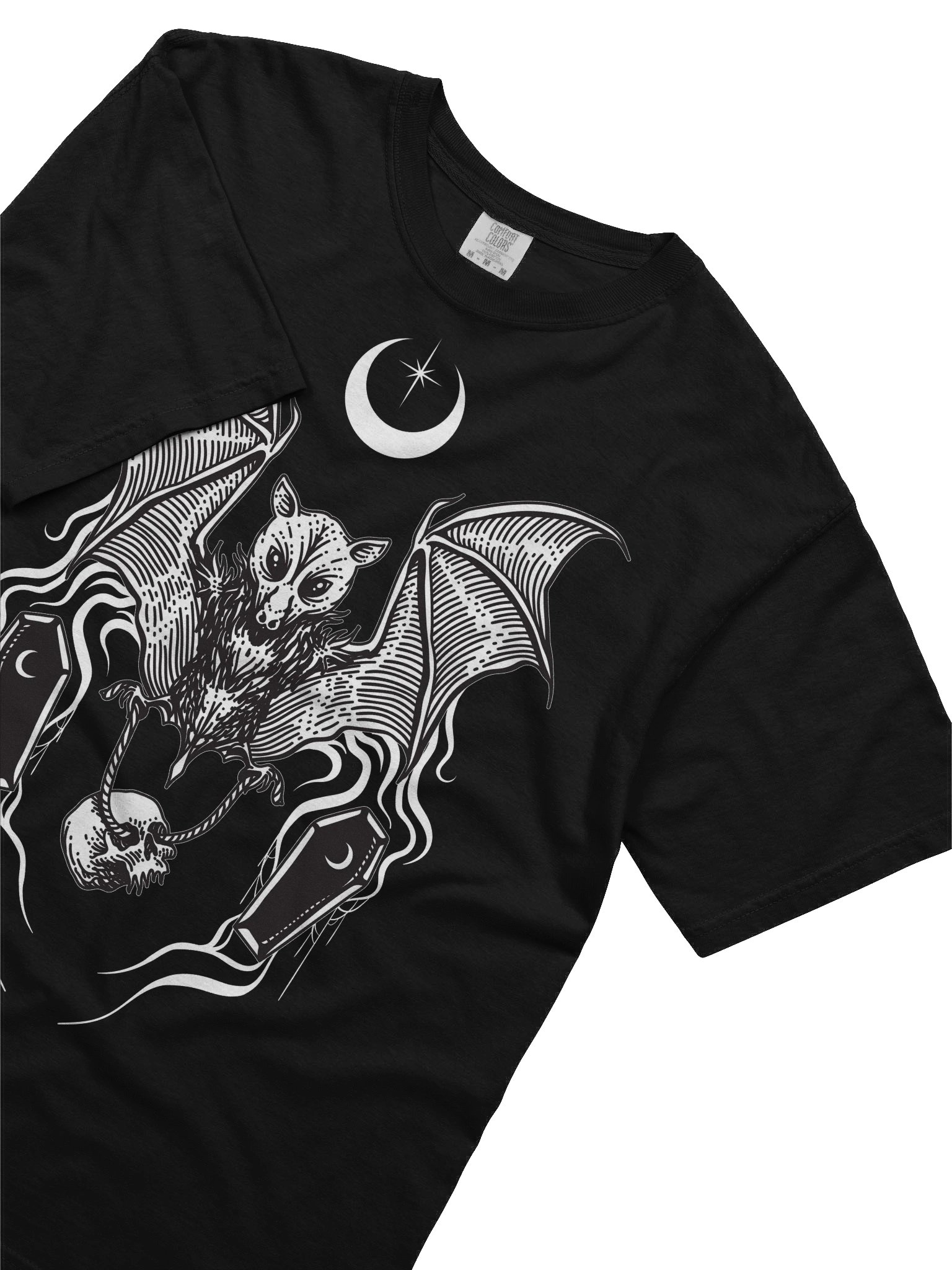 Gothic Bat and Skull Comfort Tee product image (5)